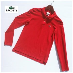 ‼️SOLD‼️Lacoste Long Sleeve Polo Shirt Size 40